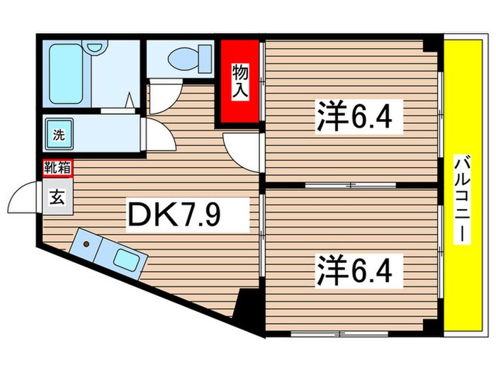 間取り図 パレスミユキ１０番館