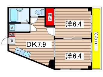 間取図 パレスミユキ１０番館