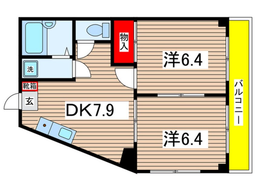 間取図 パレスミユキ１０番館