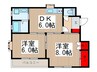 ドミ－ル松山 2DKの間取り