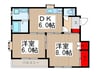 ドミ－ル松山 2DKの間取り