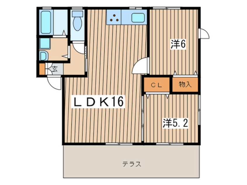 間取図 サニ－コ－ト矢島