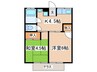 シティハイム岸和 2Kの間取り