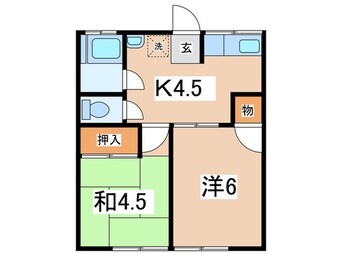 間取図 シティハイム岸和