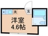 アーバンプレイス中井B棟 1Rの間取り