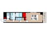 YASUIビル第15 1Kの間取り