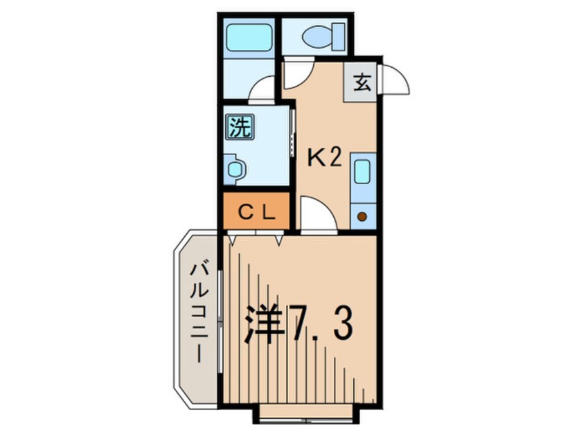 間取図 リヴェ－ル石川台