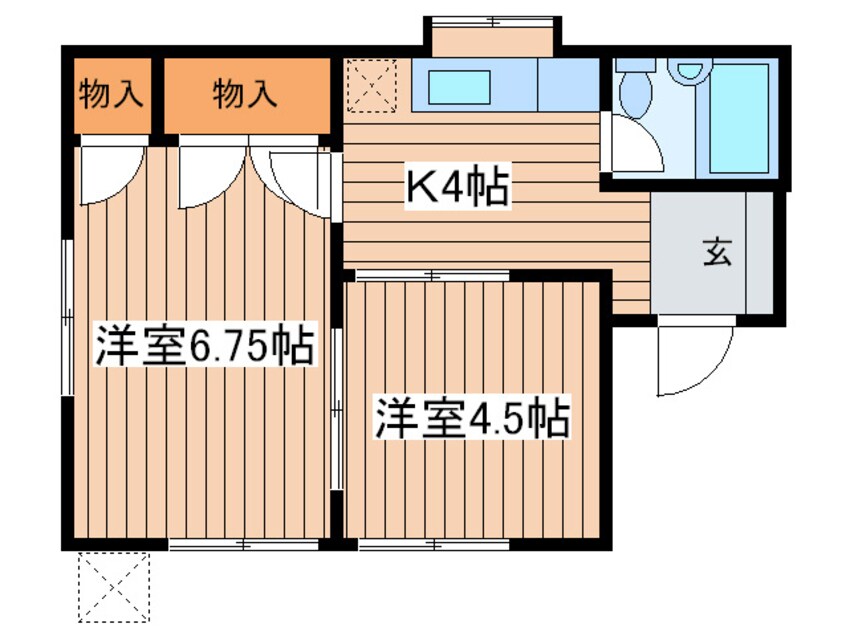 間取図 グリ－ンヒルズ北台