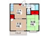 丸徳コ－ポＡ 2DKの間取り