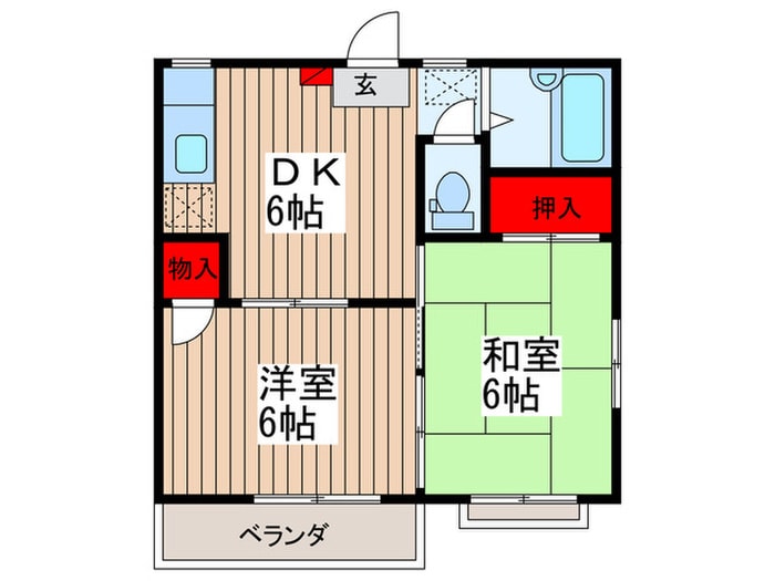 間取り図 丸徳コ－ポＡ