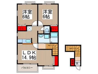 間取図 ローズパーク壱番館
