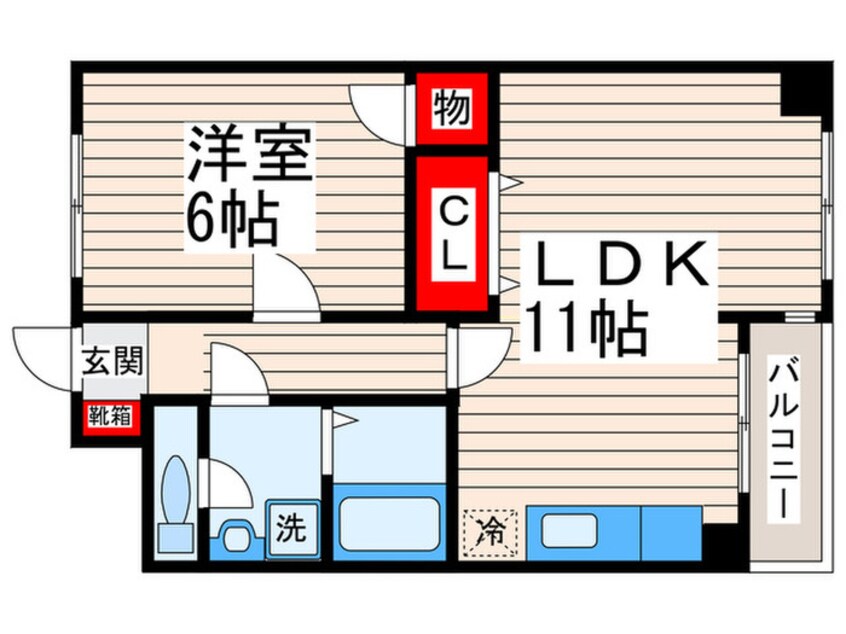 間取図 宇田川マンション