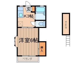 間取図 メゾンペ－ル・メ－ル