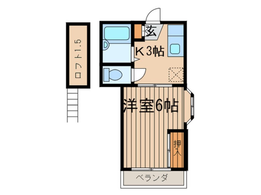 間取図 メゾンペ－ル・メ－ル