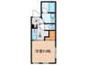 Reve　Residence　市ヶ谷Ⅱ 1Kの間取り