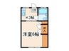 矢島ハイツ 1Kの間取り