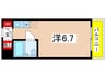 QU館 1Rの間取り