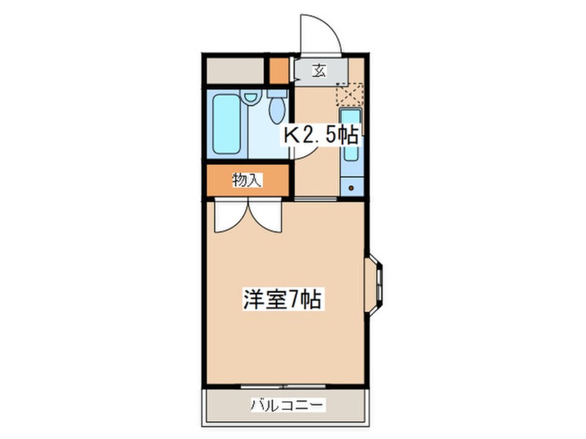 間取図 ヴェルデ多摩川