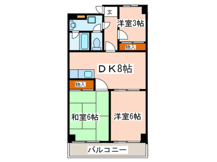 間取図 ル・ポ－ル３６