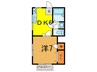 マイポート 1DKの間取り