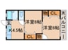 松井マンション 2Kの間取り