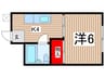 コーポフジ 1Kの間取り