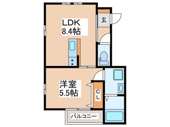間取図 スカイハイツＢ