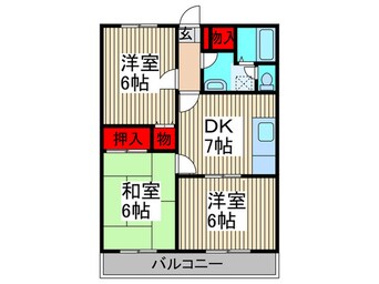 間取図 グリ－ンコ－ト山中