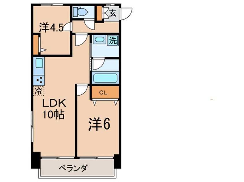 間取図 エフワンＫ西馬込