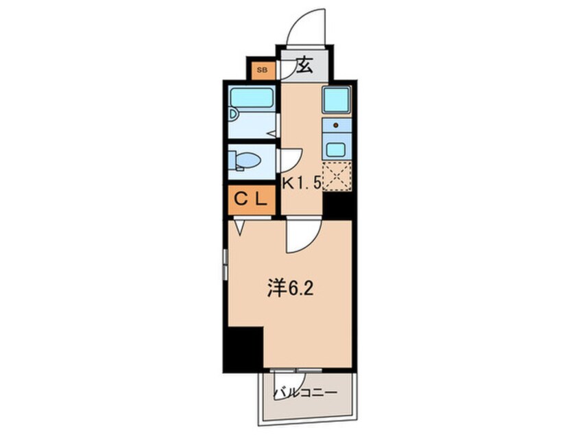 間取図 ﾘｸﾚｲｼｱ西麻布Ⅰ番館（401）