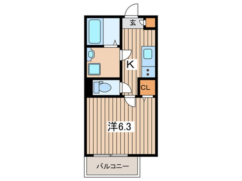 間取図 アザーレ・バモス生田