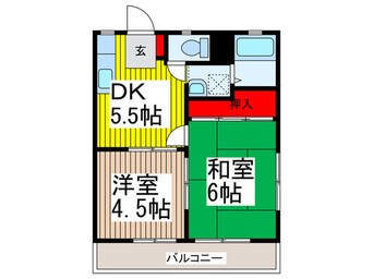 間取図 メゾンドール新井A棟