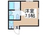 セレヴィエ・オキノ 1Rの間取り