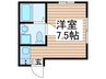 セレヴィエ・オキノ 1Rの間取り