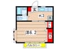 アリス日吉 1Kの間取り