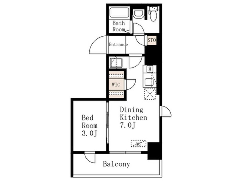 間取図 デュオフラッツ上野松が谷