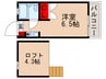 ハイツ夏栄 1Rの間取り