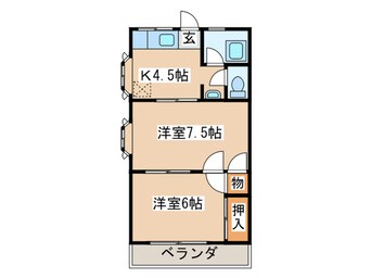 間取図 ラ・フォ－レ玉川学園