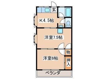 間取図 ラ・フォ－レ玉川学園