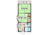 ラ・フォ－レ玉川学園 2Kの間取り