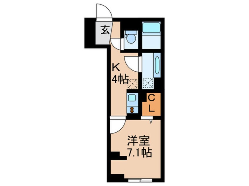 間取図 ルリアン若林.