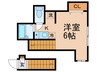 girasole 1Kの間取り