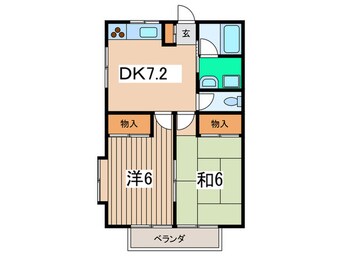 間取図 チェリ－ハイム