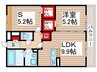 グリフィンドール 1LDK+Sの間取り