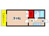 ア－クピア柿生 1Kの間取り