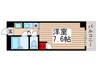 ドエル市川 1Kの間取り