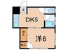 越後屋ビル 1DKの間取り