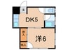 越後屋ビル 1DKの間取り