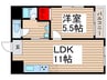 グリシーヌ西葛西 1LDKの間取り