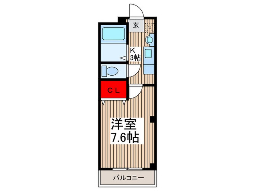 間取図 シャルマン草加Ⅲ